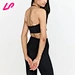 black sports bra thin straps